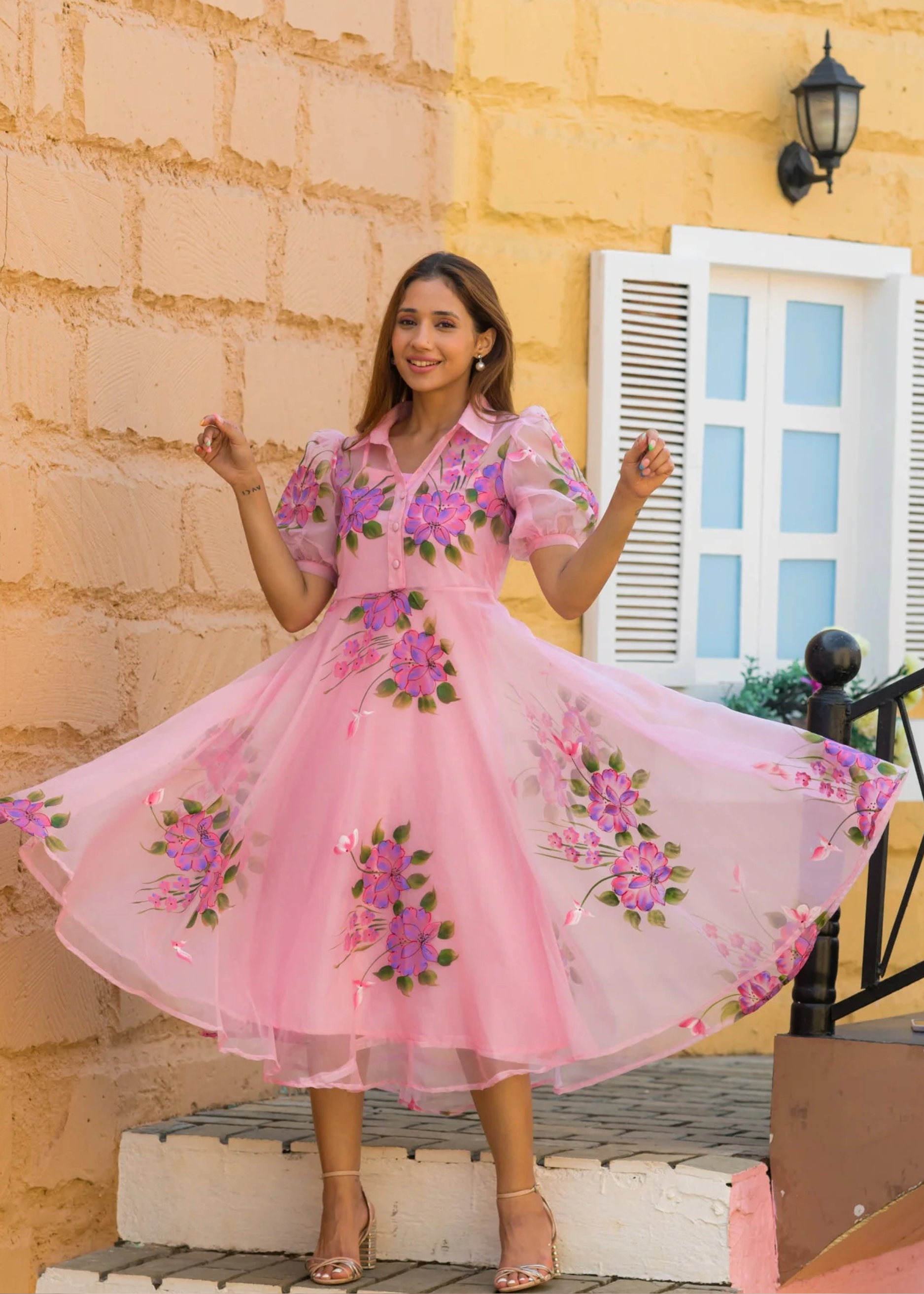 Rosy Frock 1pc - Luxury Pret